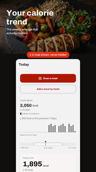 Munch Metrics calorie tracking preview from its public store listing